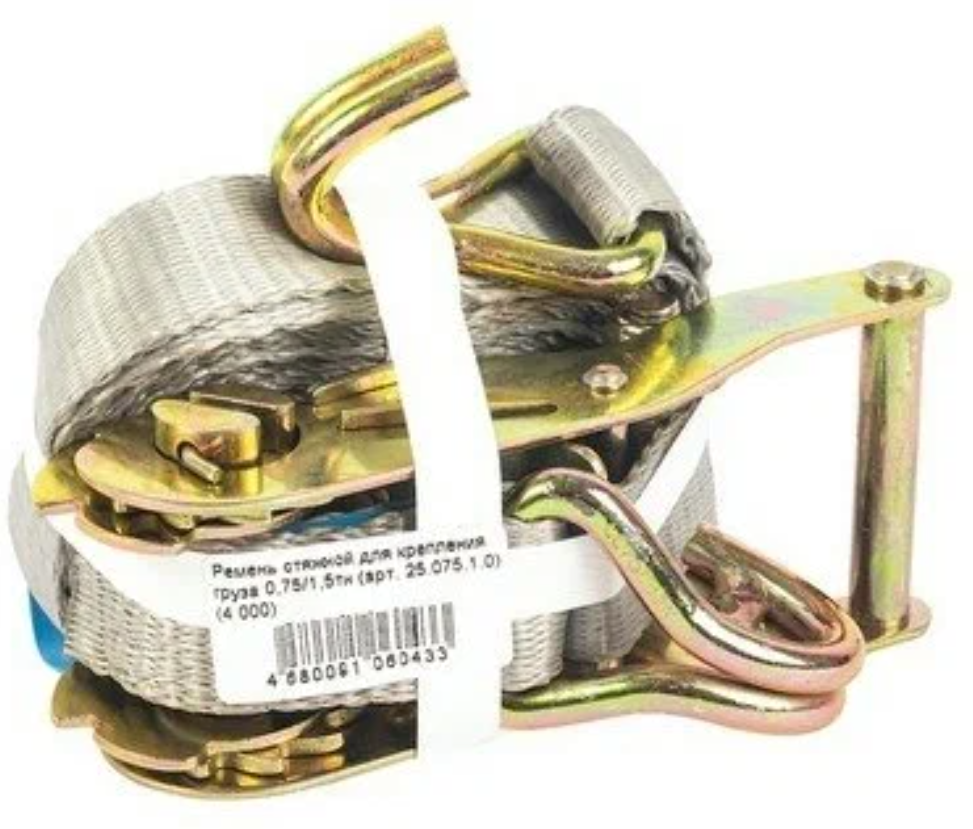 

Стяжка крепления груза (крюк) 3-4м х 25мм 0,75т/1,5т "Kraft" (Россия) 1шт