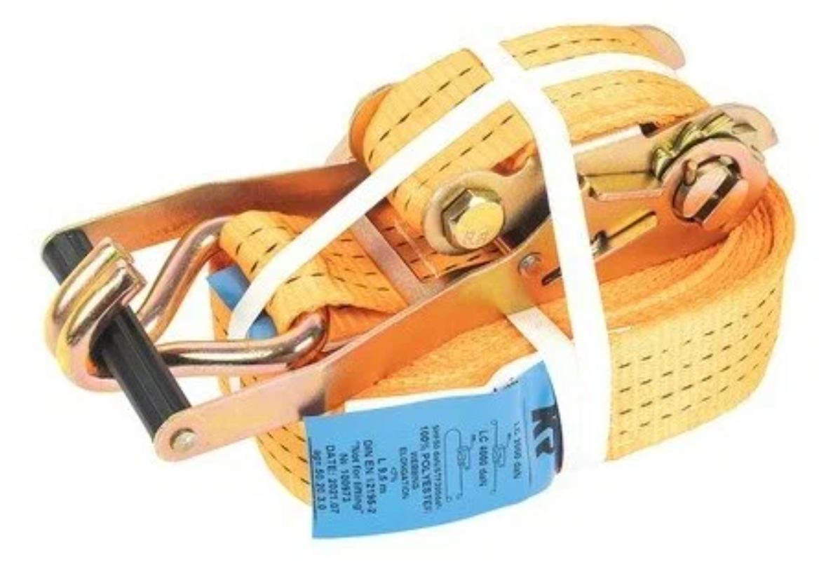 

Стяжка крепления груза (крюк) 10м х 50мм 2т/4т "Kraft" (Россия) 1шт
