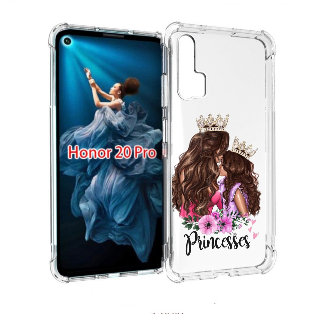 

Чехол бампер MyPads Принцессы женский для Honor 20 Pro противоуд, Прозрачный, Tocco