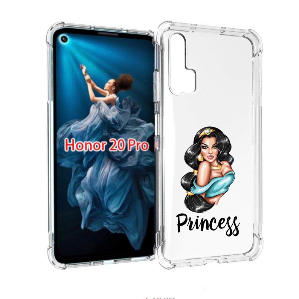 

Чехол бампер MyPads Принцесса-Жасмин женский для Honor 20 Pro пр, Прозрачный, Tocco