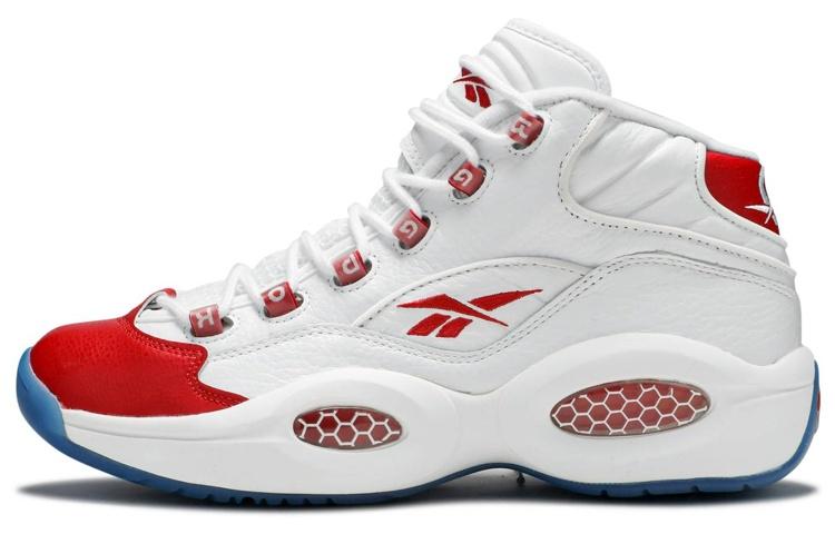 

Кроссовки унисекс Reebok Question Mid Pearlized Red белые 43 EU, Белый, Question Mid Pearlized Red