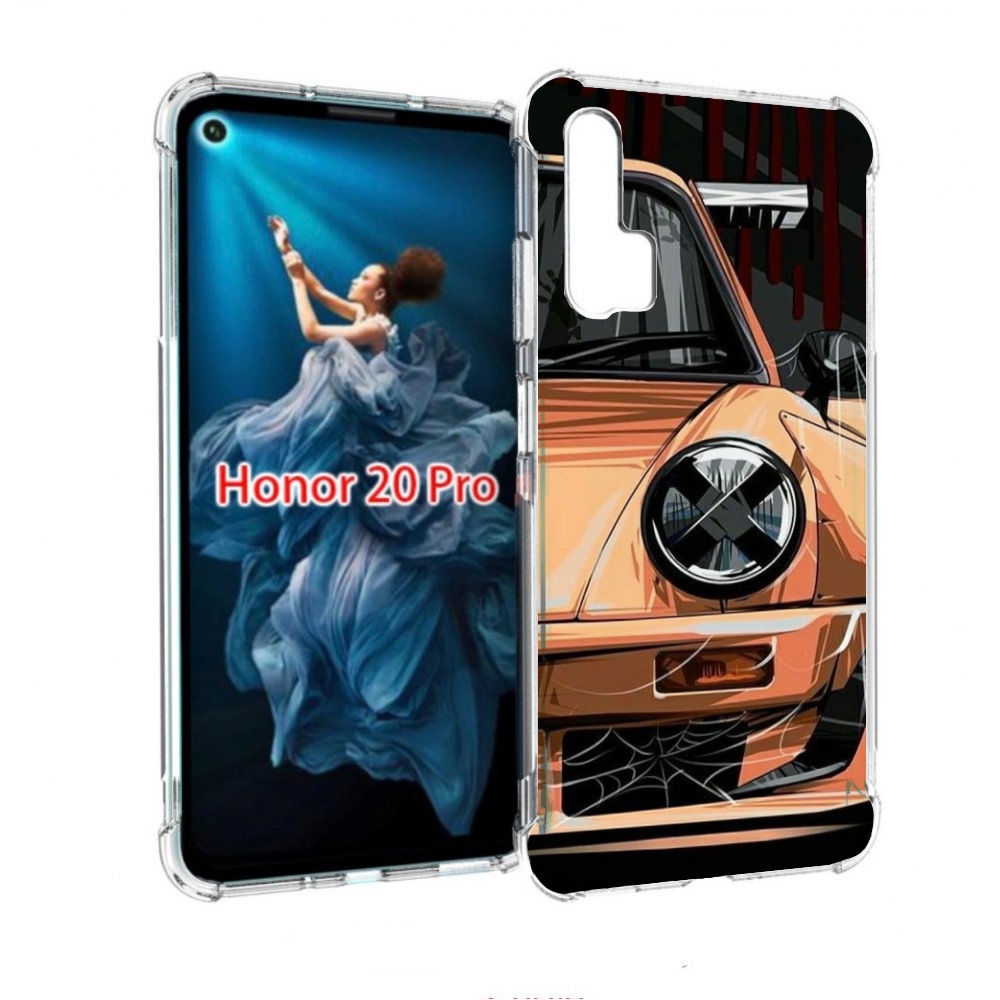 

Чехол бампер MyPads Порш мужской для Honor 20 Pro противоударный, Прозрачный, Tocco