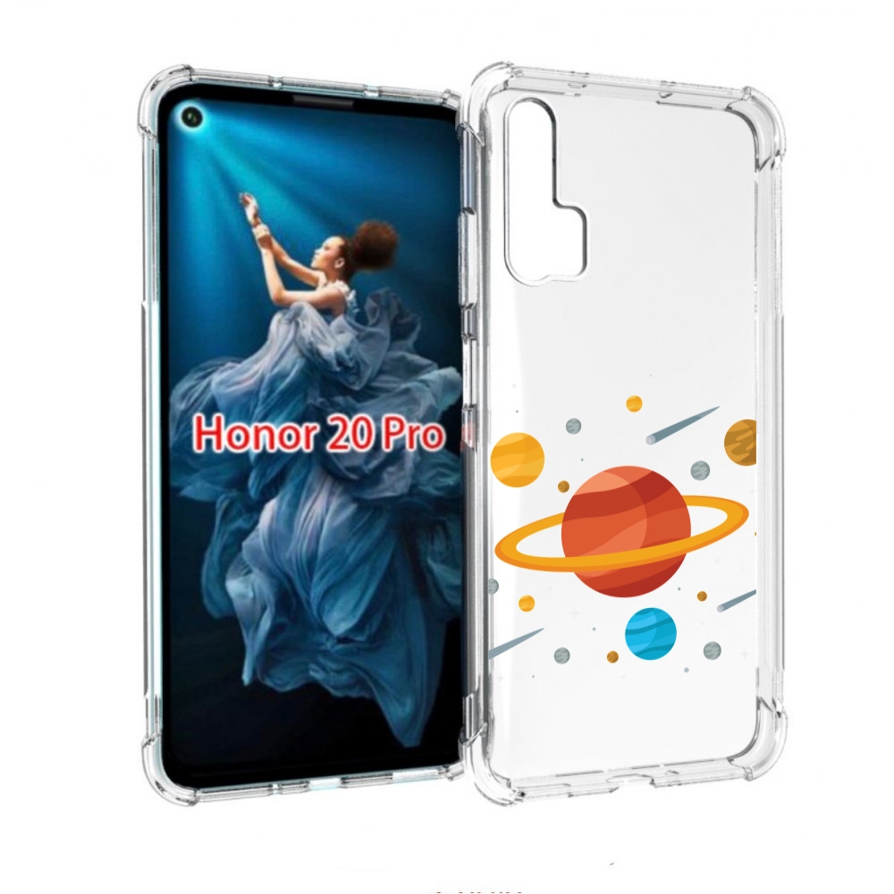

Чехол бампер MyPads Планета-Сатурн для Honor 20 Pro противоударный, Прозрачный, Tocco