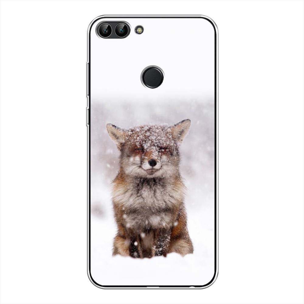 

Чехол для Huawei Y9 2018 "Зимняя лиса", Белый;серый;коричневый, 64950-1