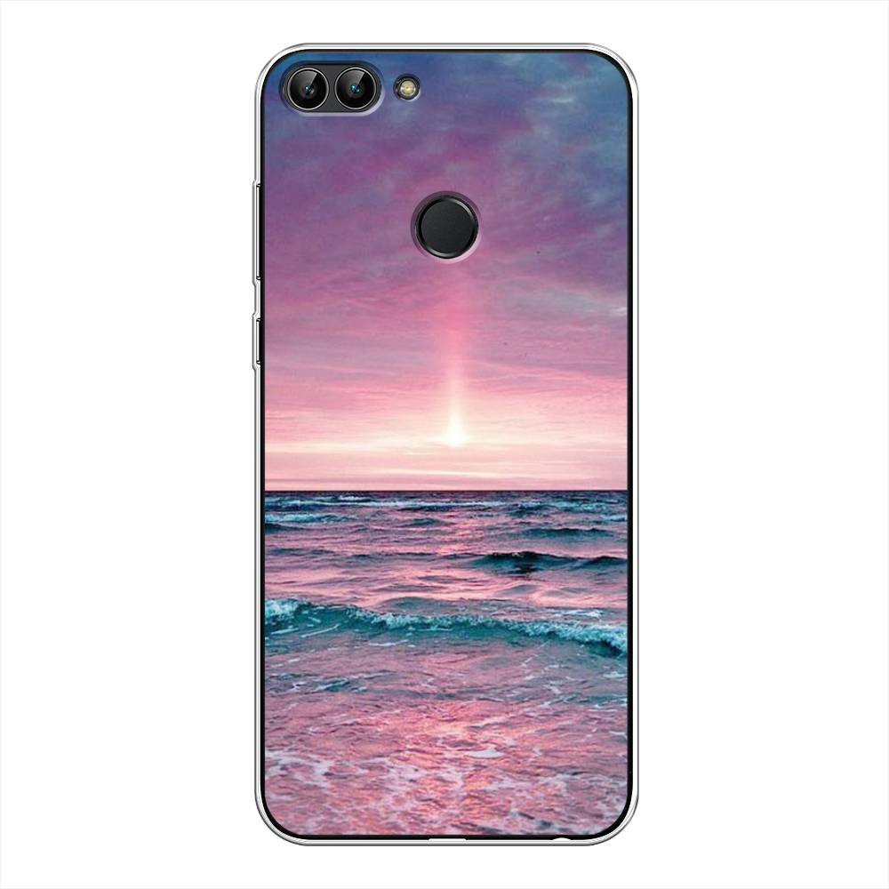 

Чехол для Huawei Y9 2018 "Восход 3", Розовый;голубой, 64950-2