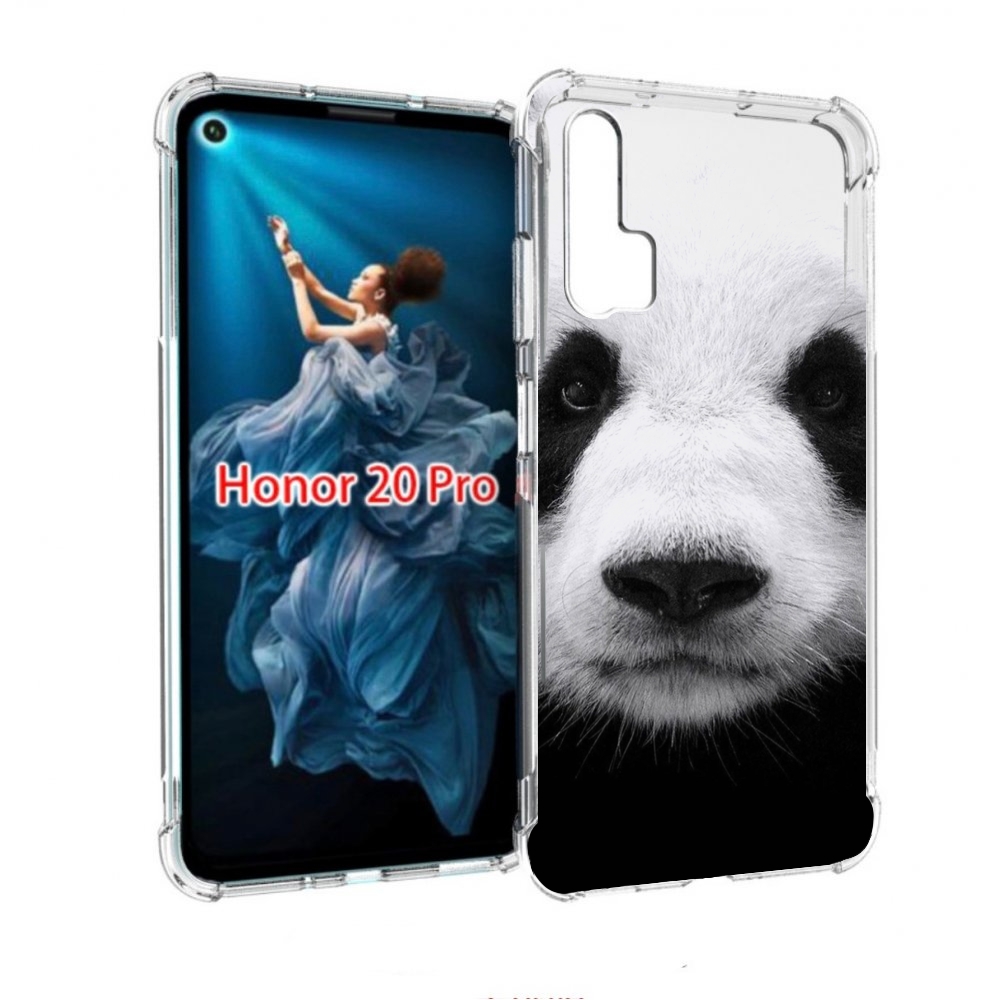 

Чехол бампер MyPads Панда-портрет для Honor 20 Pro противоударный, Прозрачный, Tocco