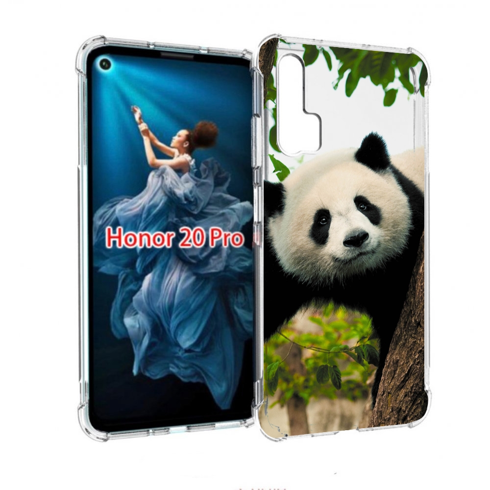 

Чехол бампер MyPads Панда-на-дереве для Honor 20 Pro противоударный, Прозрачный, Tocco