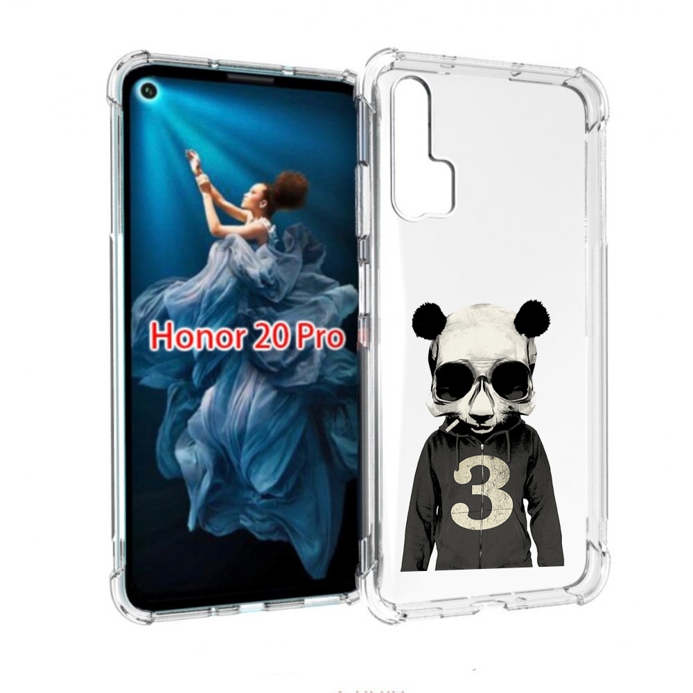 

Чехол бампер MyPads Панда-в-костюме для Honor 20 Pro противоударный, Прозрачный, Tocco