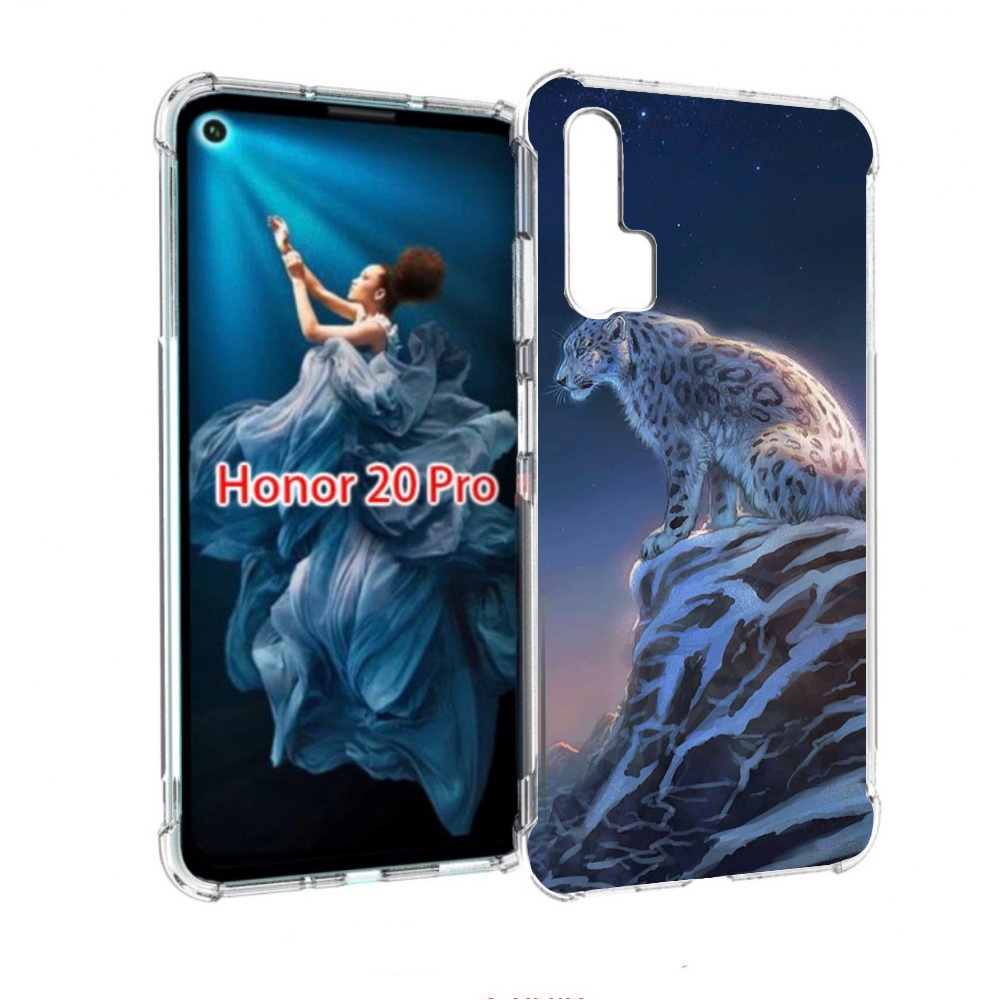 

Чехол бампер MyPads Одинокий-Барс для Honor 20 Pro противоударный, Прозрачный, Tocco