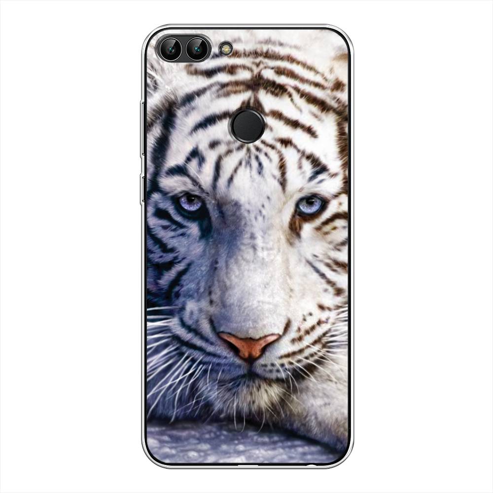 

Чехол для Huawei Y9 2018 "Бенгальский тигр", Коричневый;белый, 64950-1