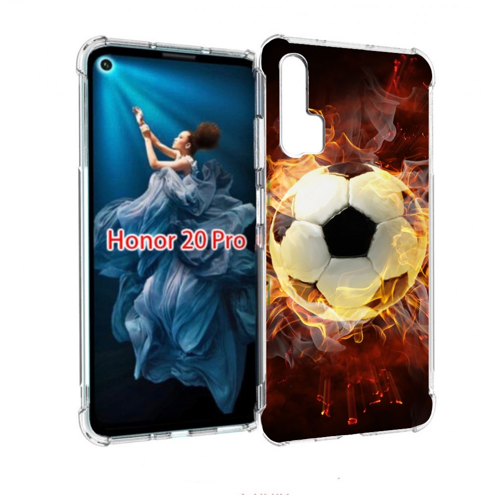 

Чехол бампер MyPads Огненный-мяч для Honor 20 Pro противоударный, Прозрачный, Tocco