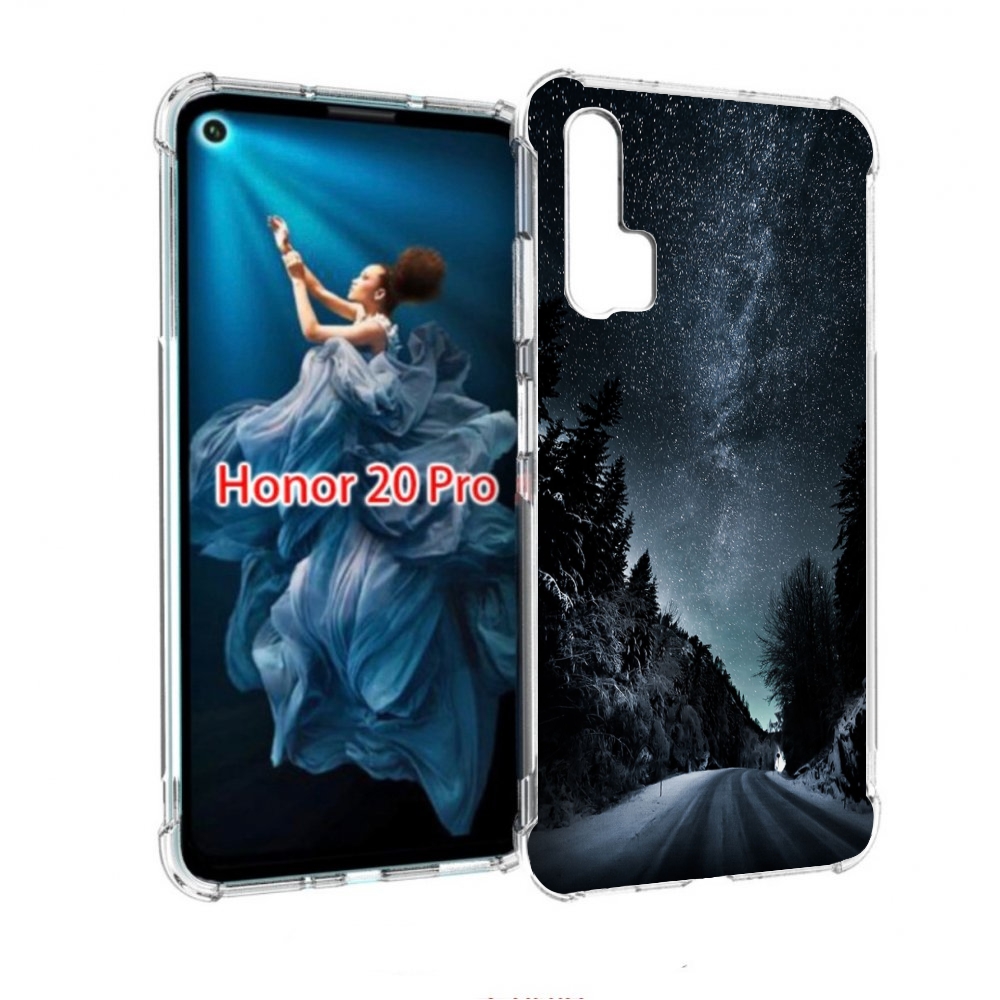 

Чехол бампер MyPads Ночной-лес для Honor 20 Pro противоударный, Прозрачный, Tocco