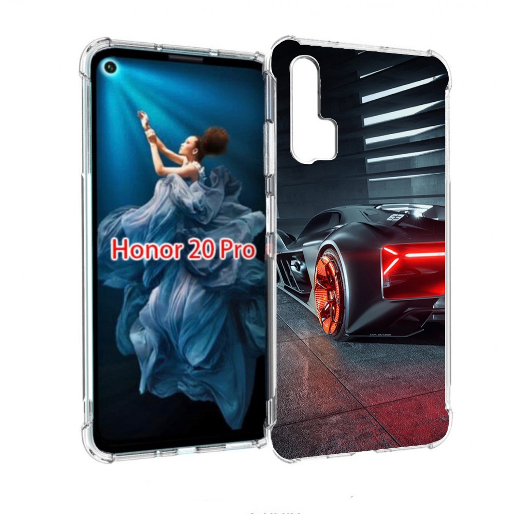 

Чехол бампер MyPads Ночной-город мужской для Honor 20 Pro против, Прозрачный, Tocco