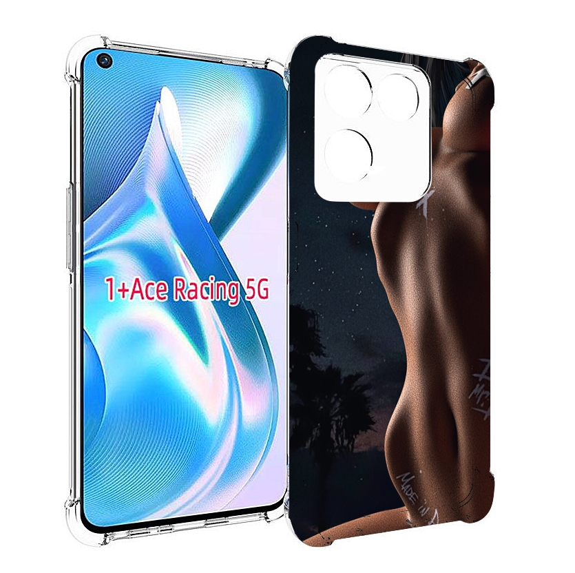 

Чехол MyPads белые-татуировки-на-теле для OnePlus Ace Racing, Прозрачный, Tocco