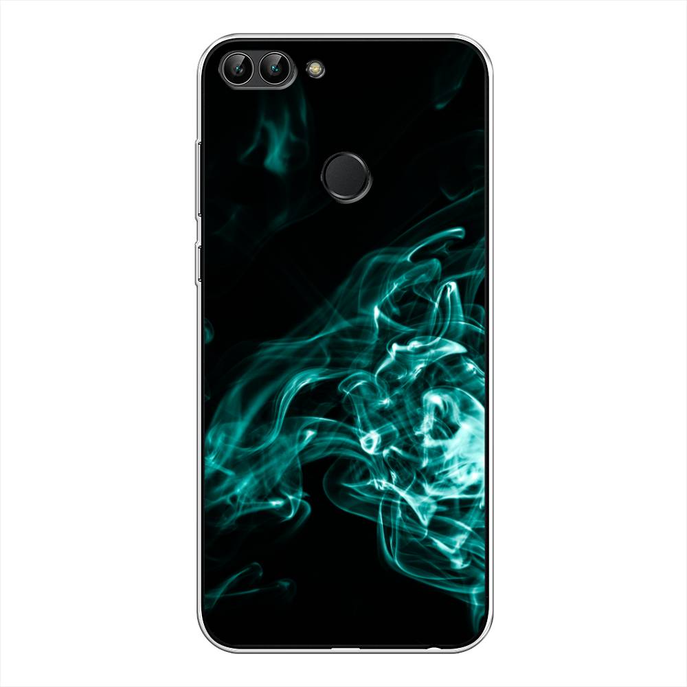 

Чехол для Huawei Y9 2018 "Дым", Голубой;черный, 64950-3