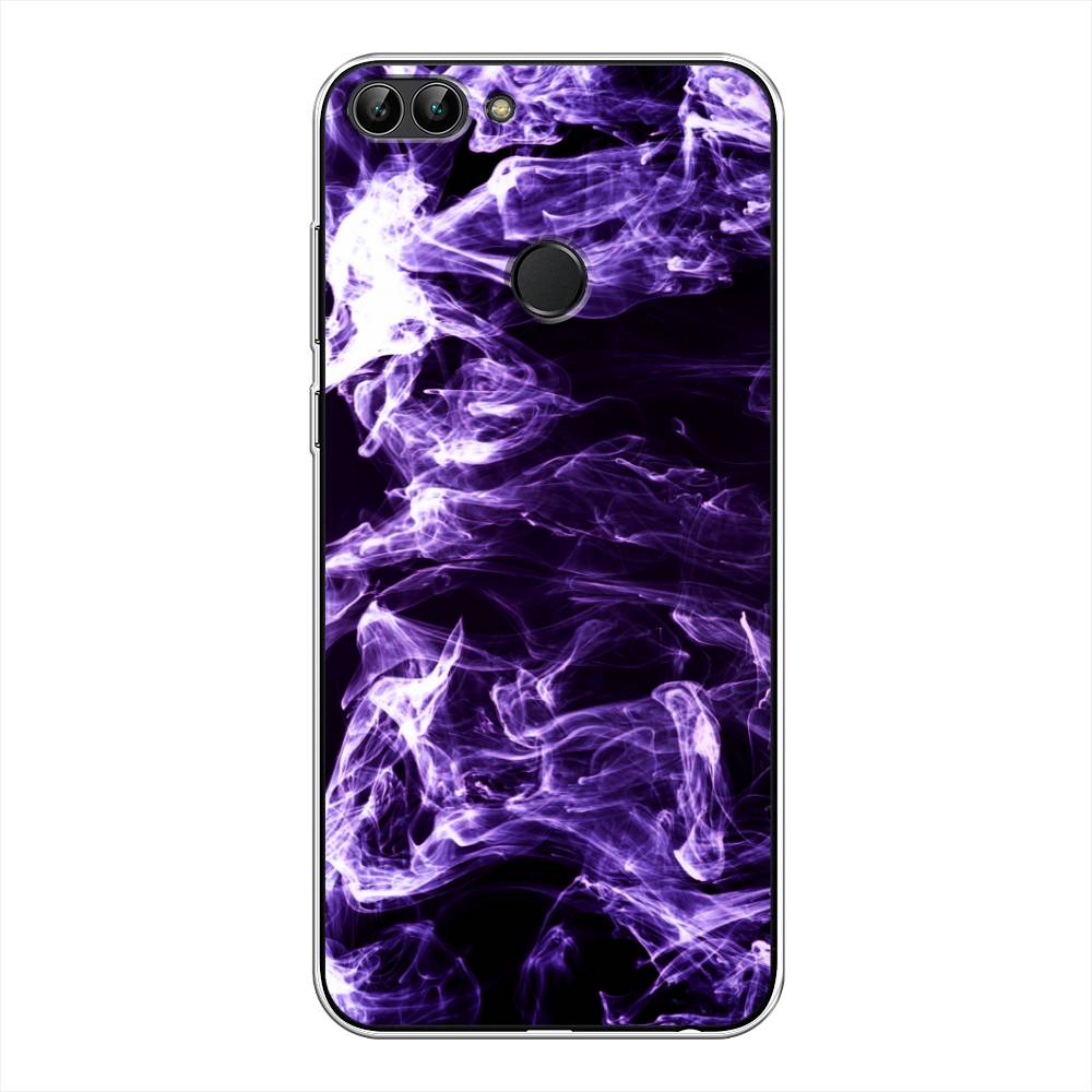 

Чехол для Huawei Y9 2018 "Фиолетовый дым", Фиолетовый;белый;черный, 64950-3