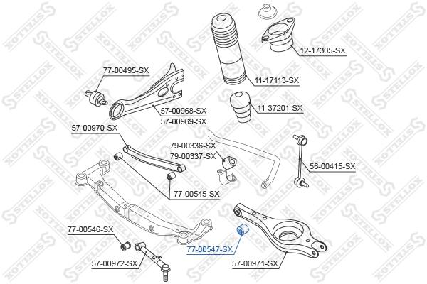 

Рычаг независимой подвески колеса STELLOX 77-00547-SX