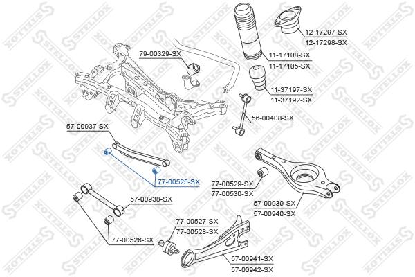 

Рычаг независимой подвески колеса STELLOX 77-00525-SX