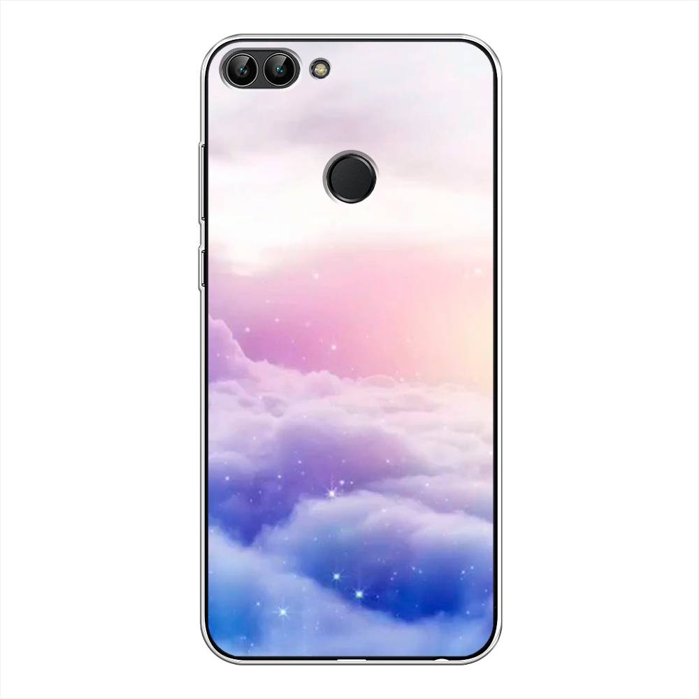 

Чехол для Huawei Y9 2018 "Небеса", Голубой;белый;розовый, 64950-2
