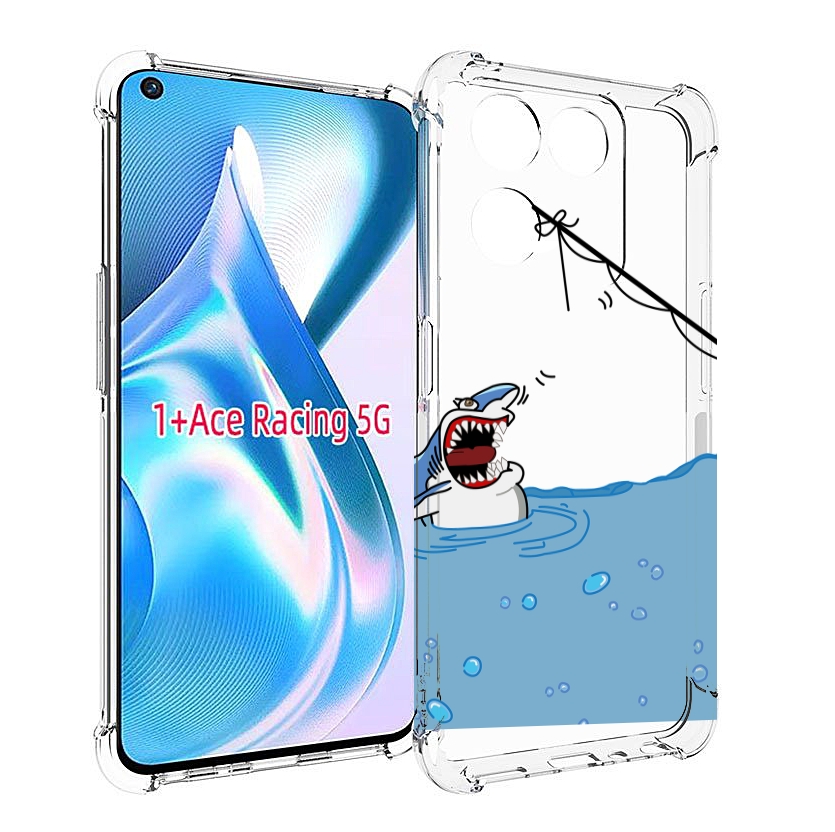 

Чехол MyPads акула-рисунок для OnePlus Ace Racing, Прозрачный, Tocco