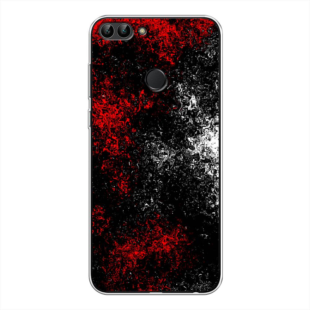 

Чехол для Huawei Y9 2018 "Монотипия", Красный;черный;белый, 64950-3