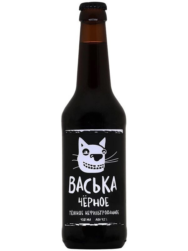

Пиво Василеостровская Пивоварня Васька Чёрное 0,45 л, Светлое, ТН-00003812