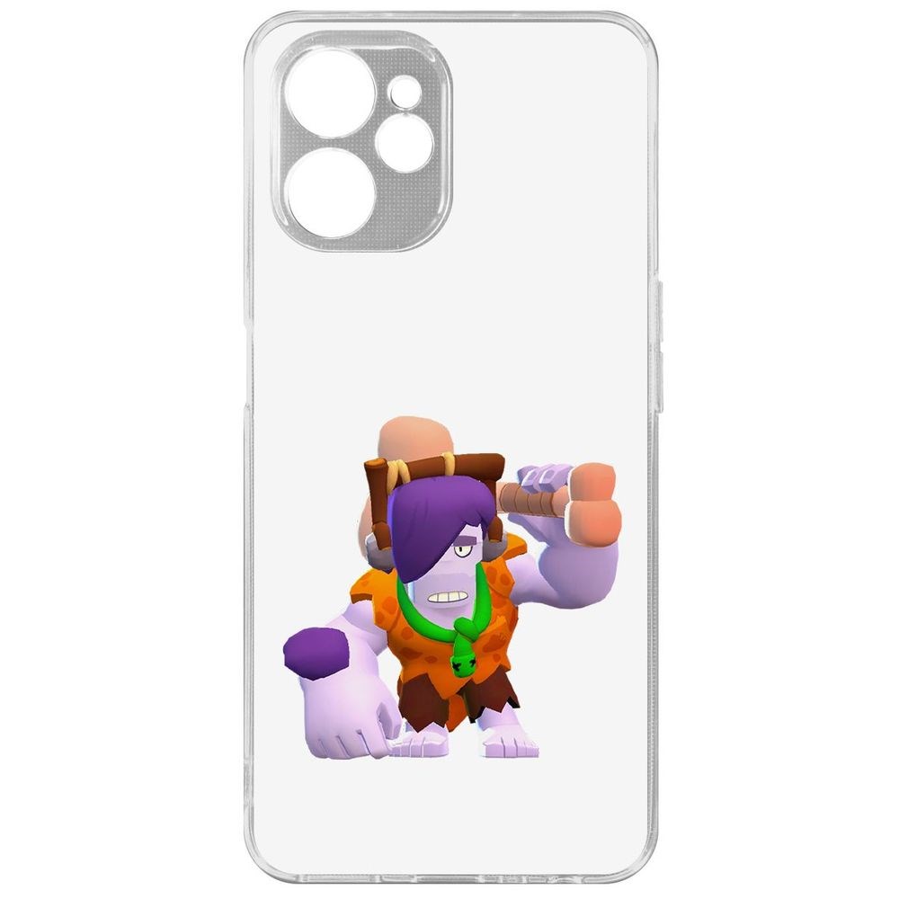 

Чехол Brawl Stars-Пещерный Фрэнк для Realme 9i 5G, Прозрачный