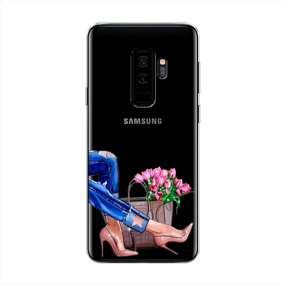 

Чехол Awog на Samsung Galaxy S9 + "Каблучки", Голубой;коричневый;розовый, 25850-7