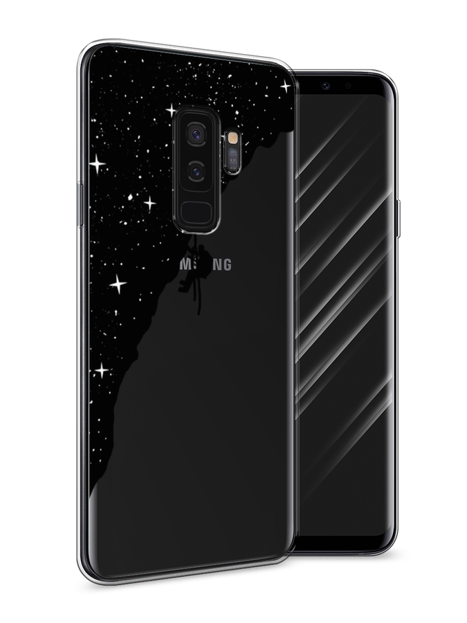 

Чехол Awog на Samsung Galaxy S9 + "Скалолаз в космосе", Черный;белый;бежевый, 25850-4