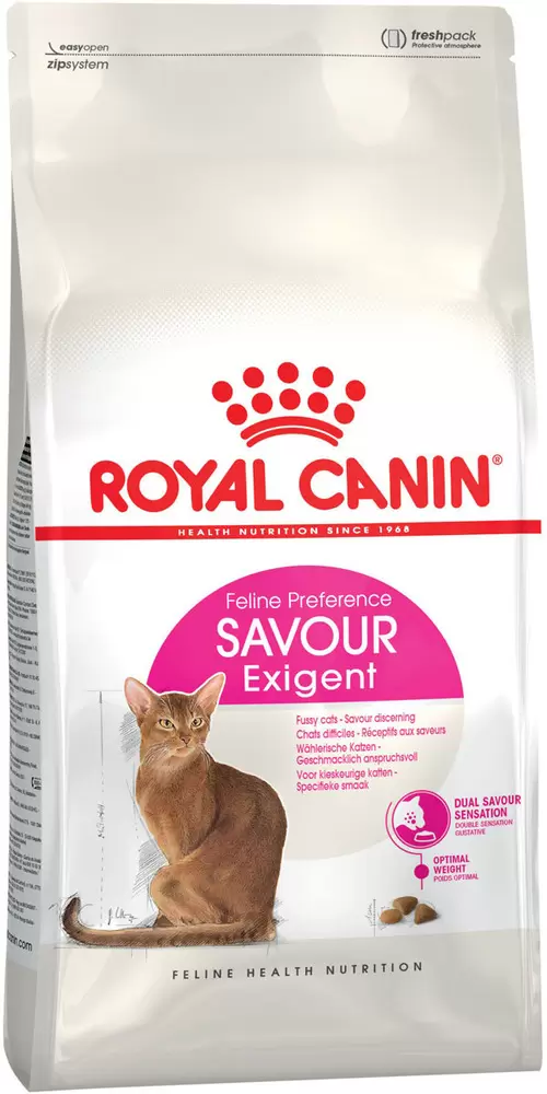 фото Сухой корм для кошек canin savor exigent, для привередливых, 12 шт по 0,4 кг royal canin