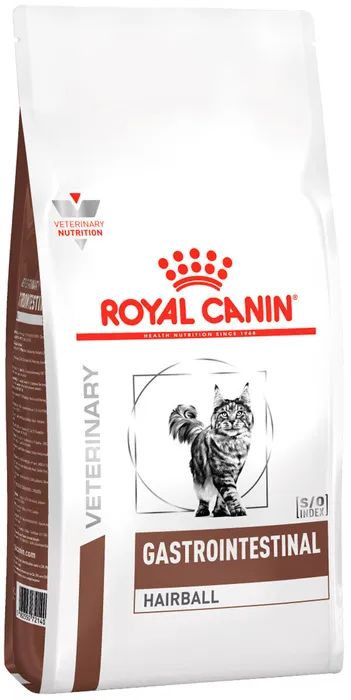 Сухой корм для кошек ROYAL CANIN GASTROINTESTINAL HAIRBALL, 6 шт по 2 кг