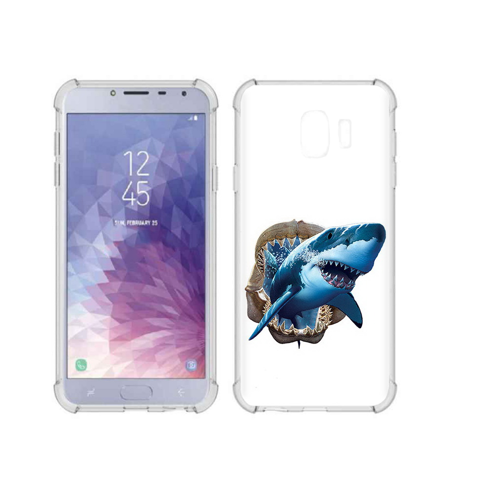 

Чехол MyPads Tocco для Samsung Galaxy J4 (2018) челюсти, Прозрачный, Tocco