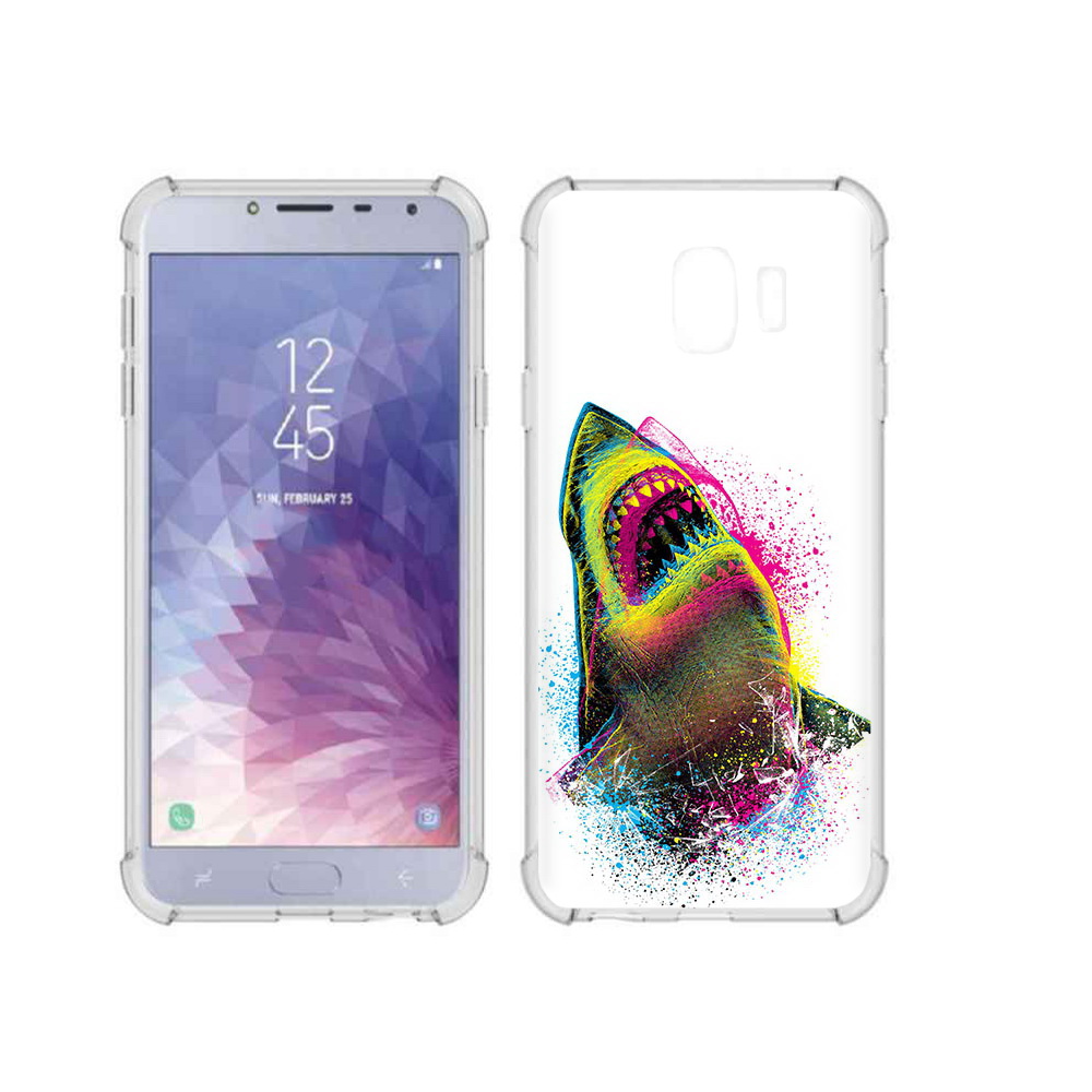 

Чехол MyPads Tocco для Samsung Galaxy J4 (2018) челюсти-2, Прозрачный, Tocco