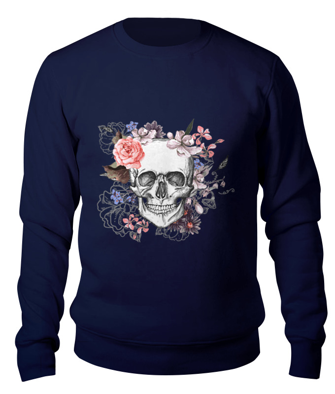 

Свитшот унисекс Printio Череп синий 2XL, Череп