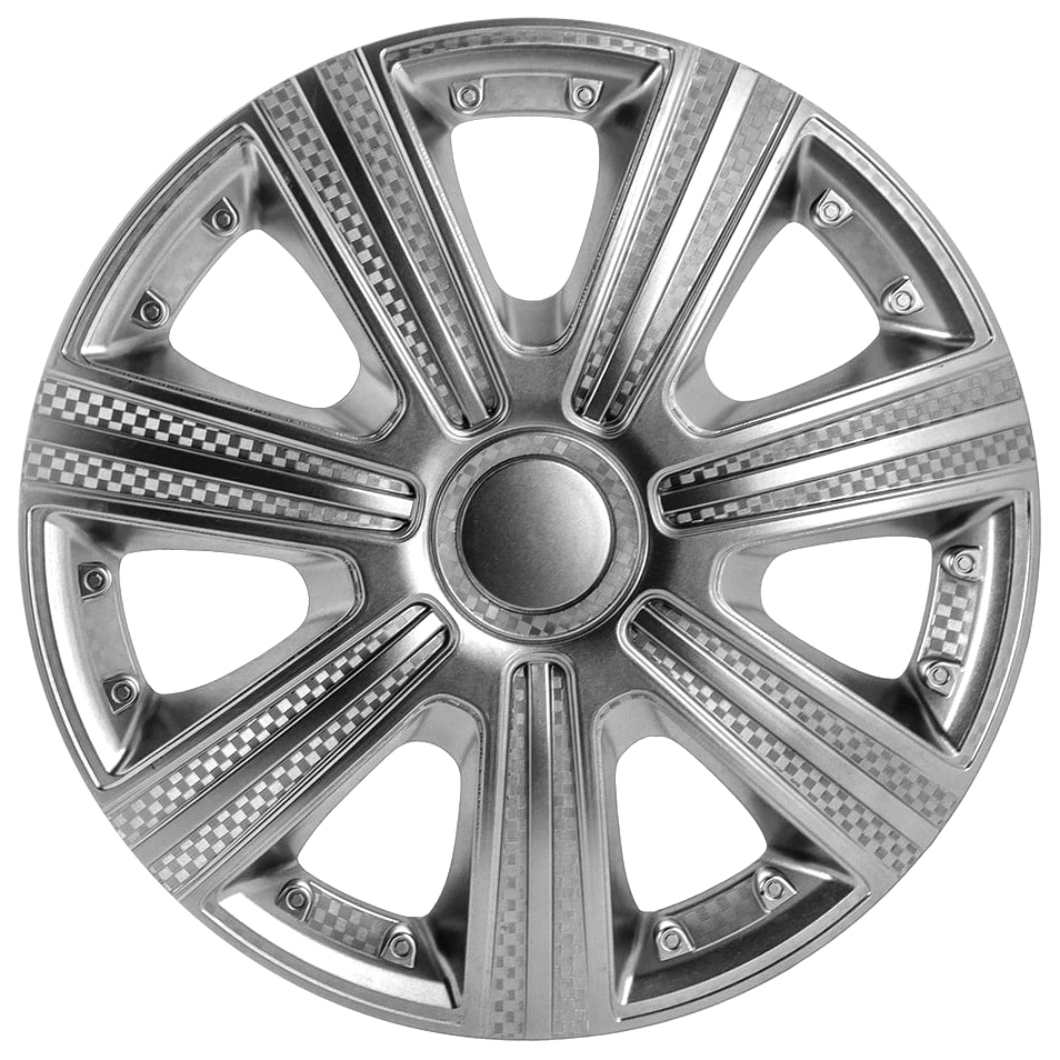Колпаки колесные декоративные R14 серебро STAR DTM (4 шт.)