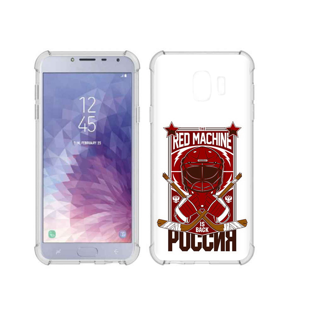 

Чехол MyPads Tocco для Samsung Galaxy J4 (2018) хоккей россия, Прозрачный, Tocco