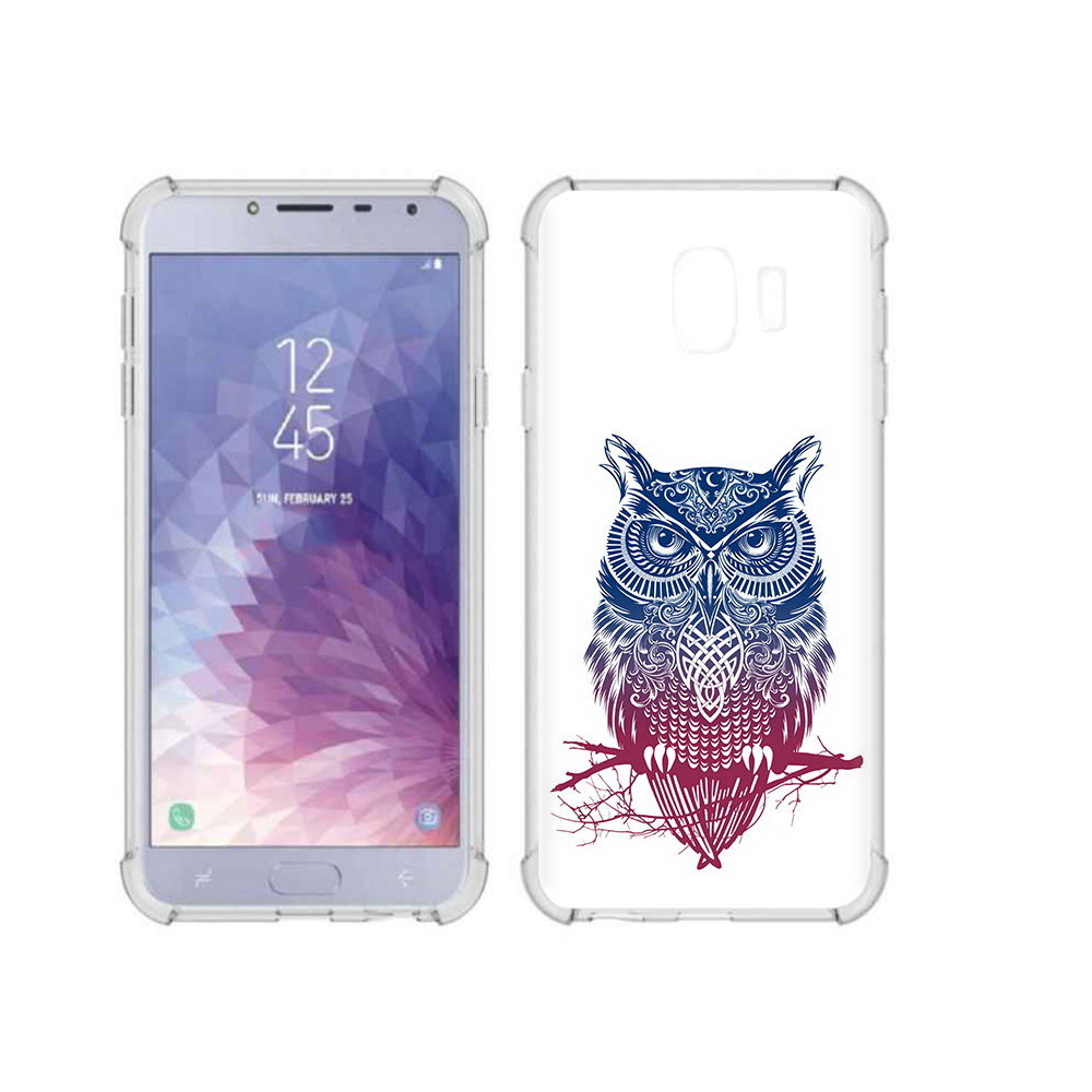 

Чехол MyPads Tocco для Samsung Galaxy J4 (2018) хиппи сова, Прозрачный, Tocco