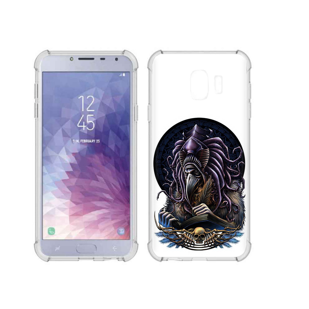 

Чехол MyPads Tocco для Samsung Galaxy J4 (2018) умный ворон, Прозрачный, Tocco