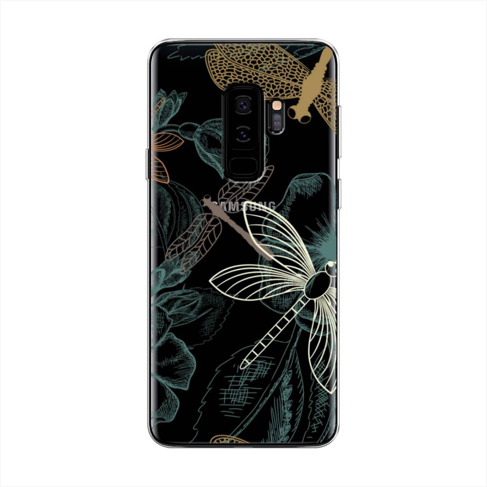

Чехол Awog на Samsung Galaxy S9 + "Тени стрекоз", Коричневый;зеленый;белый, 25850-8