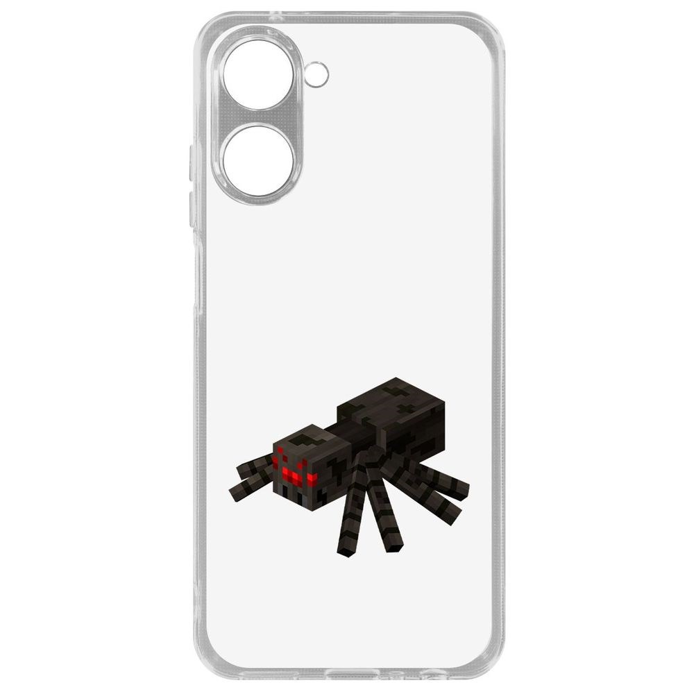 

Чехол Minecraft-Паук для Realme 10 4G, Прозрачный
