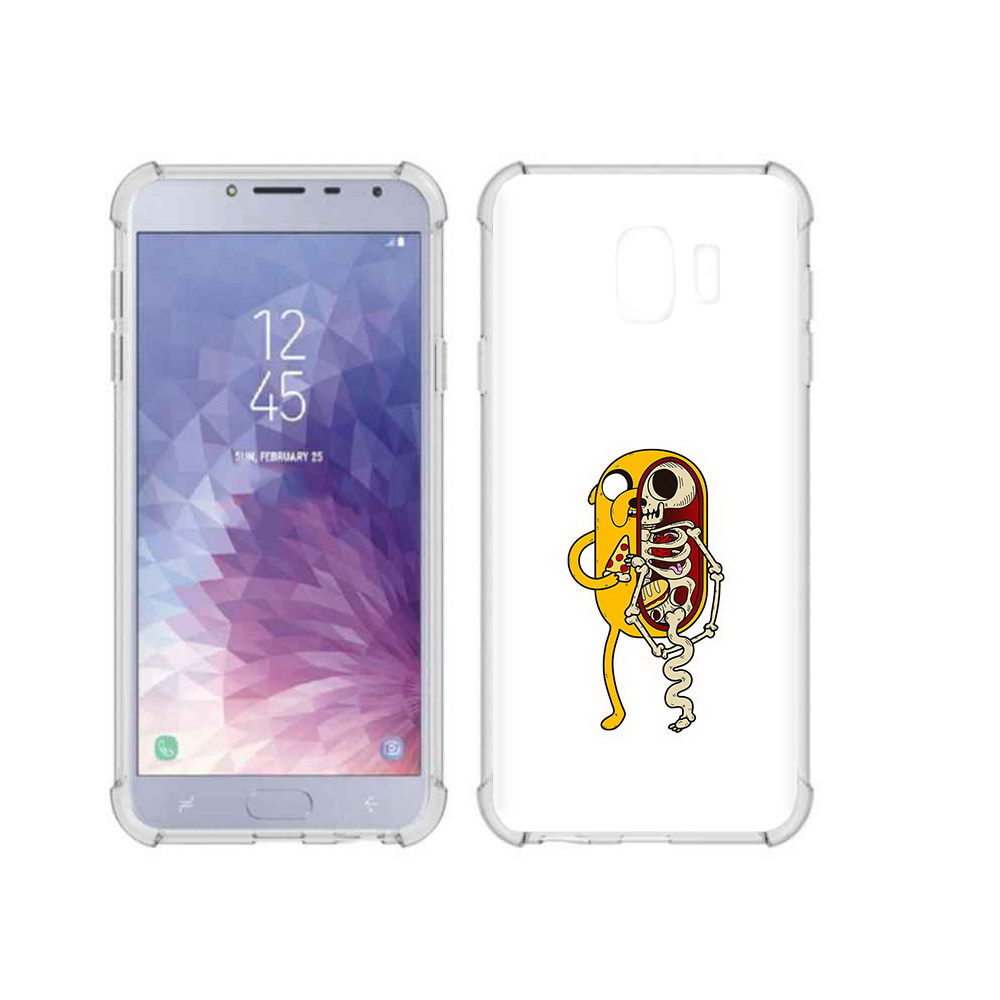

Чехол MyPads Tocco для Samsung Galaxy J4 (2018) Джейк скелет, Прозрачный, Tocco