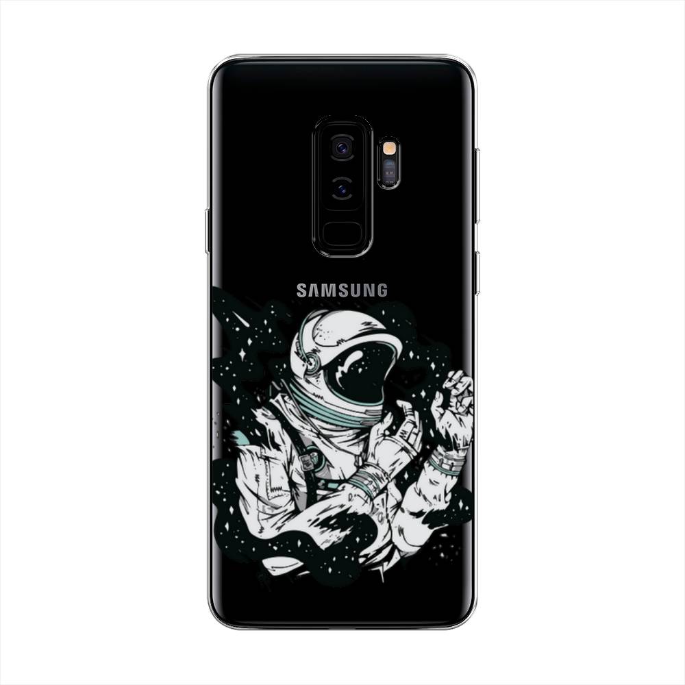 

Чехол Awog на Samsung Galaxy S9 + "Космонавт арт", Черный;белый;прозрачный, 25850-7