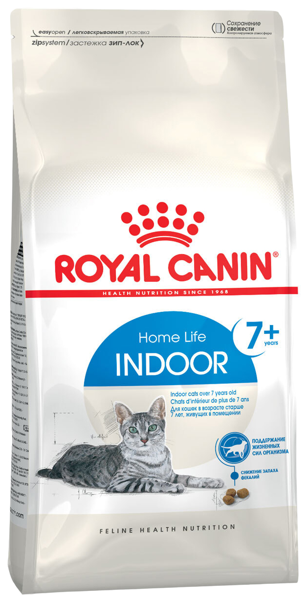 

Сухой корм для кошек Royal Canin Indoor 7+, для пожилых, 2 шт по 1,5 кг