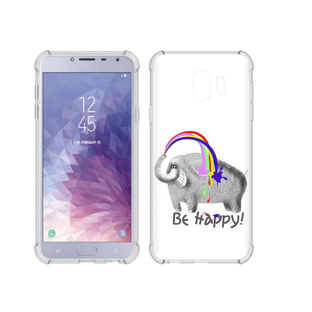 

Чехол MyPads Tocco для Samsung Galaxy J4 (2018) счастливый слон, Прозрачный, Tocco