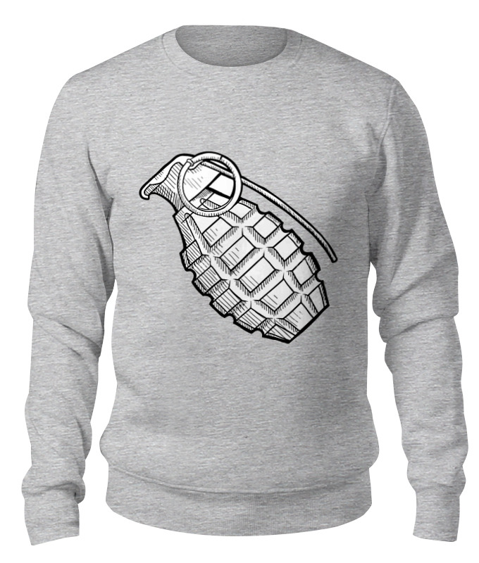 

Свитшот унисекс Printio Grenade серый XL, Grenade