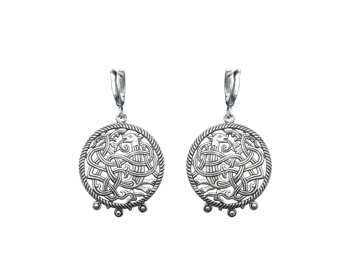 

Серьги подвески из серебра Мастерская Алёшиных С27.23.08.00, С27.23.08.00