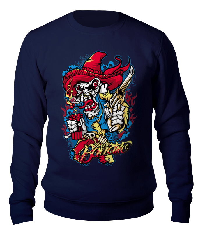 

Свитшот унисекс Printio Viva la bandito синий XL, Viva la bandito