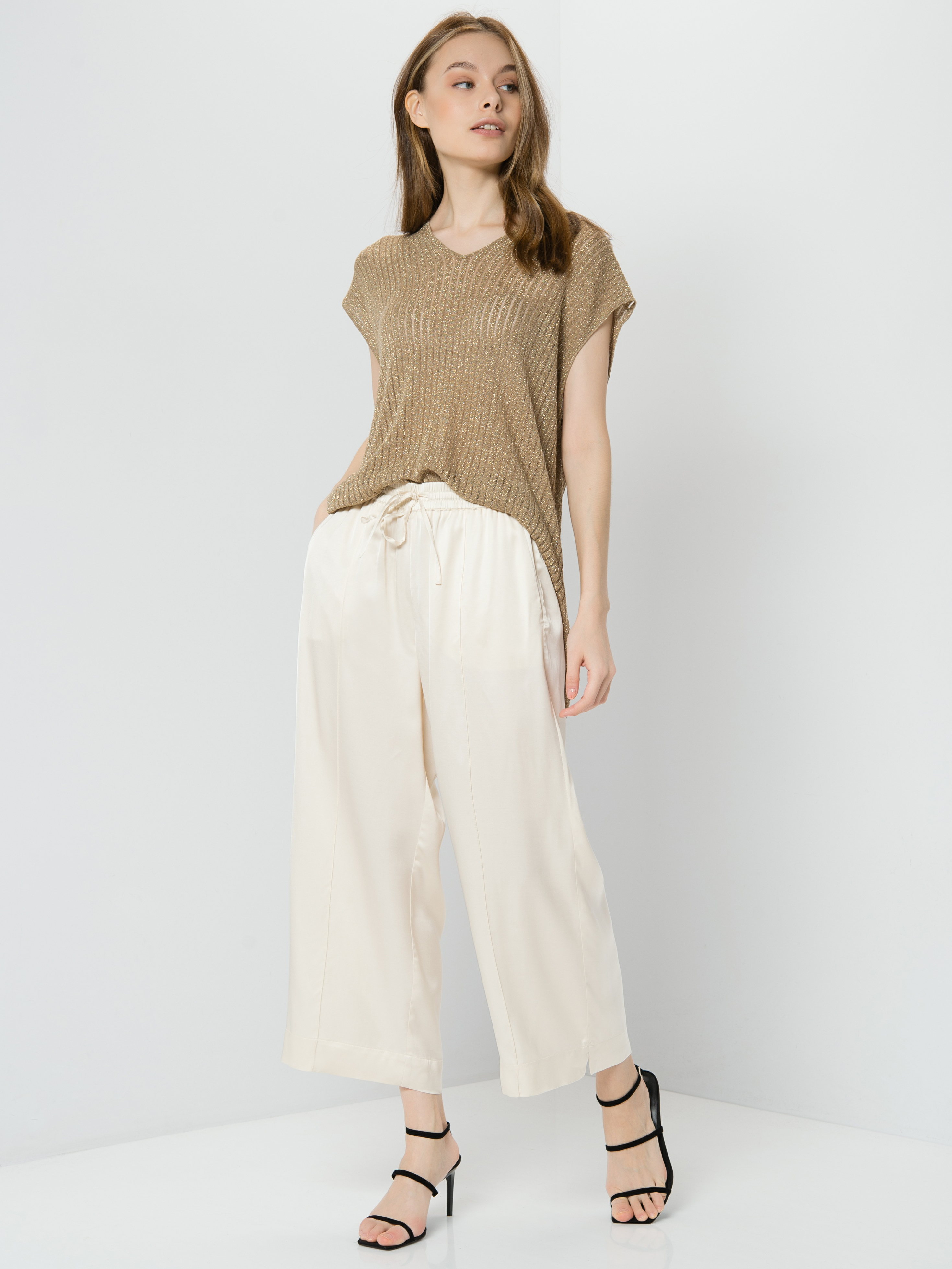 

Брюки женские TAIFUN by GERRY WEBER 120048-11118-9350 бежевые 48, 120048-11118-9350