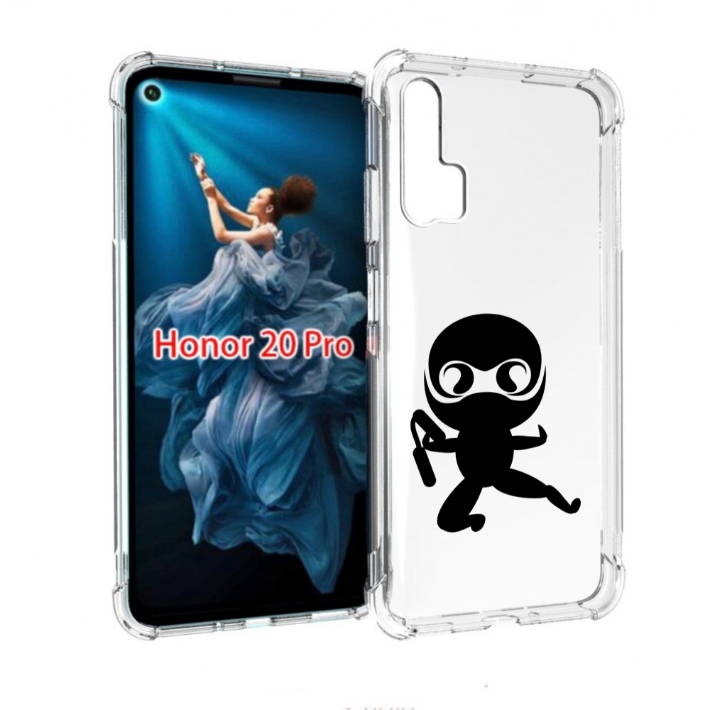 

Чехол бампер MyPads Ниндзя для Honor 20 Pro противоударный, Прозрачный, Tocco