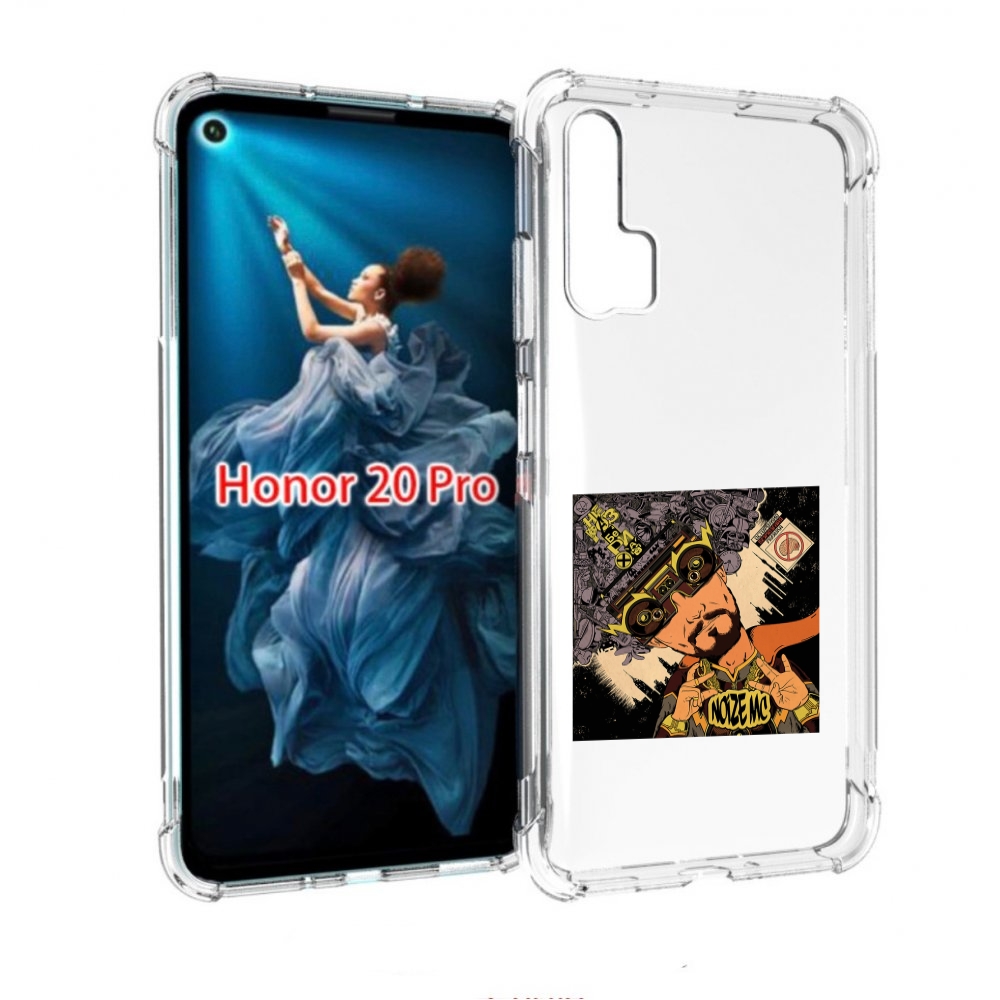 

Чехол бампер MyPads Неразбериха Noize MC для Honor 20 Pro против, Прозрачный, Tocco